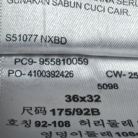 Vintage LEVIS 511 Men's Jeans Color Gray Size W36 -L32 With Black Leather tag - Picture 13 of 16